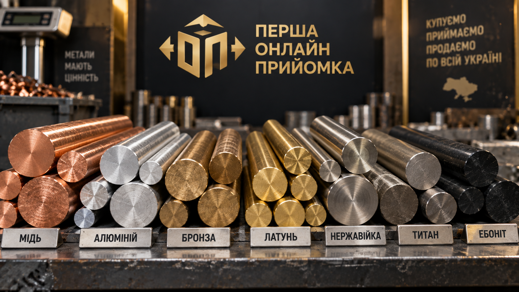 Кругляк кольорових металів - приймаємо та продаємо по Україні